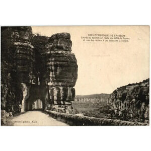 SITES DE L'ARDÈCHE Entrée du tunnel sur route du défilé de Ruoms Postcard